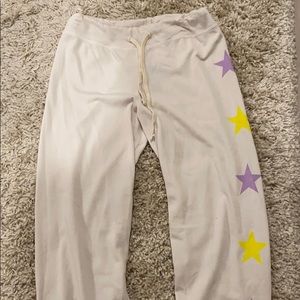 Sundry sweats light grey stars NWT